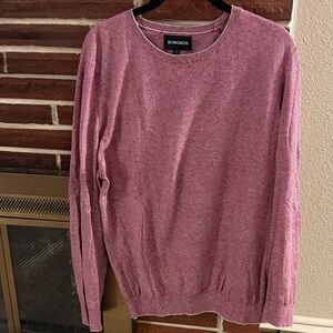 Bonobos Men's Heathered Red Crewneck Sweater